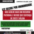 STF DECIDE POR UNANIMIDADE: NÃO ACOLHE RECURSO DO SEMESP E DECIDE QUE SENTENÇA DE 2022 É VÁLIDA
