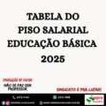 Piso salarial vigente – Professores Educação Básica